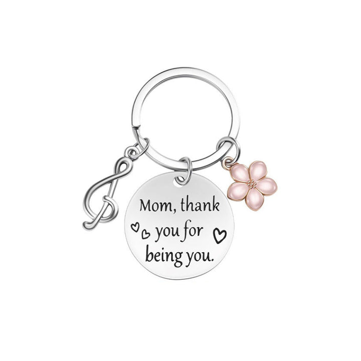 Family Themed Engraved Sentimental Keychain, Combination Keychain Collection
