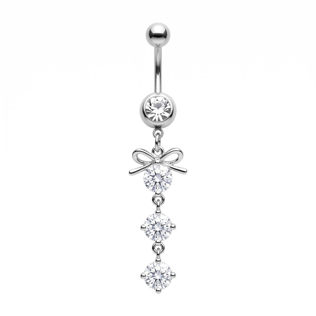 Dangling Belly Navel Rings, Sparkling Dangle Navel Piercing Jewelry for Women, Multiple Available