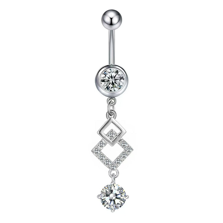 Dangling Belly Navel Rings, Sparkling Dangle Navel Piercing Jewelry for Women, Multiple Available