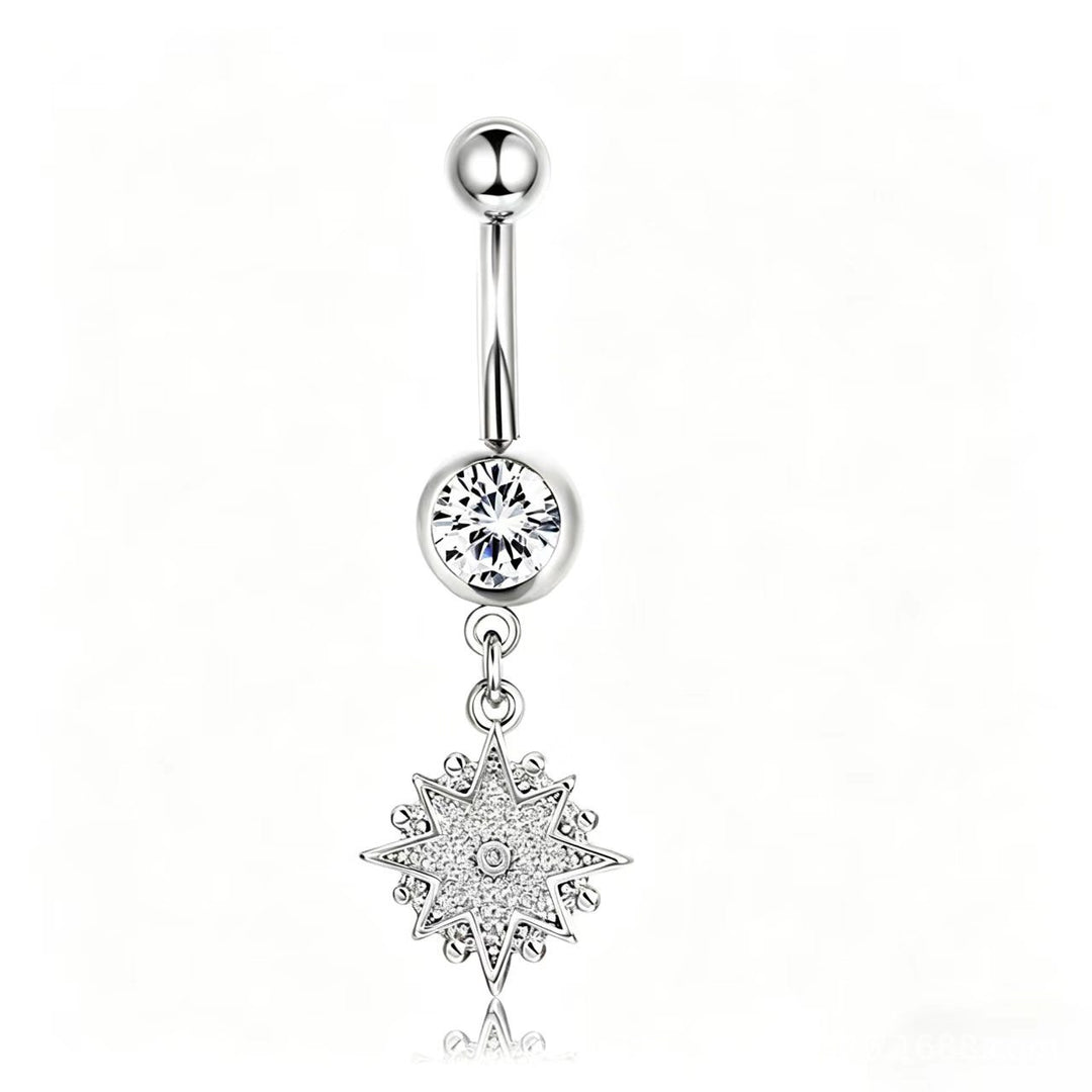 Dangling Belly Navel Rings, Sparkling Dangle Navel Piercing Jewelry for Women, Multiple Available