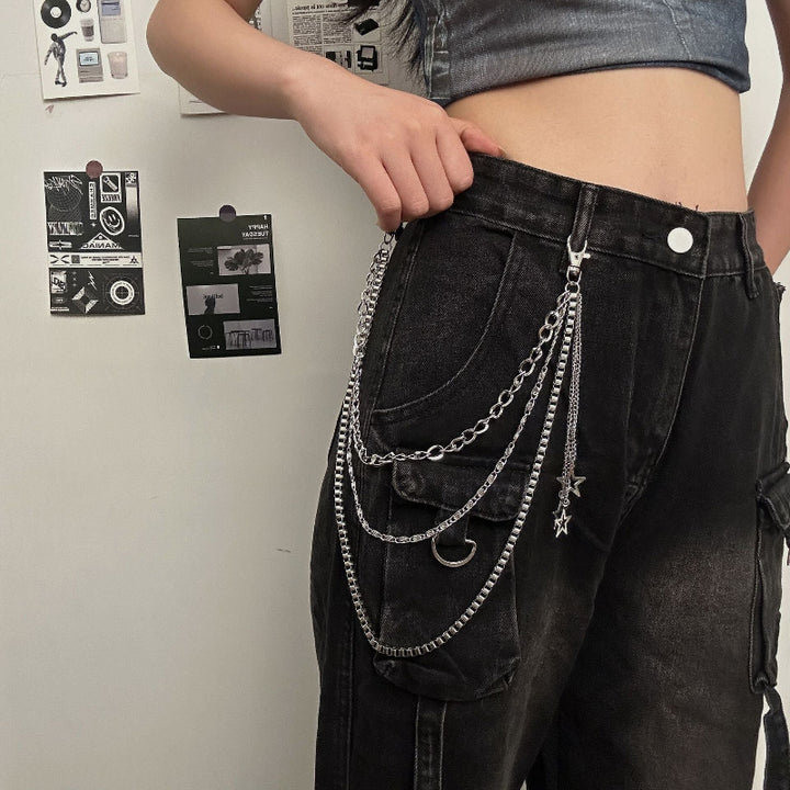 Punk Hip Hop Style Cross Chain Decorated Waist Chain/Pants Chain Accessory