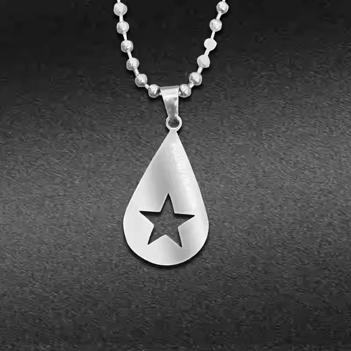 High-End Necklace Pendant Hip Hop Rock Stainless Steel Necklace Simple and Versatile Jewelry Clavicle Chain