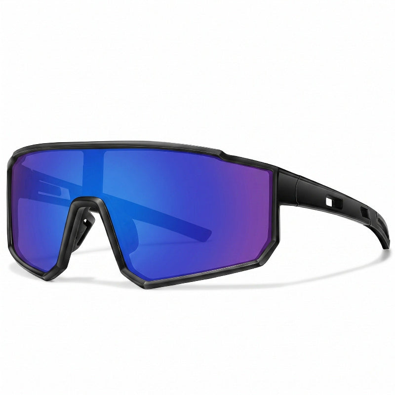 Oversized Wraparound Sports Sunglasses, UV‑Protection Cycling Outdoor Glasses