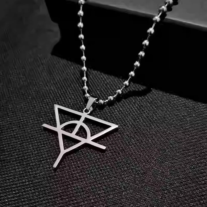 High-End Necklace Pendant Hip Hop Rock Stainless Steel Necklace Simple and Versatile Jewelry Clavicle Chain