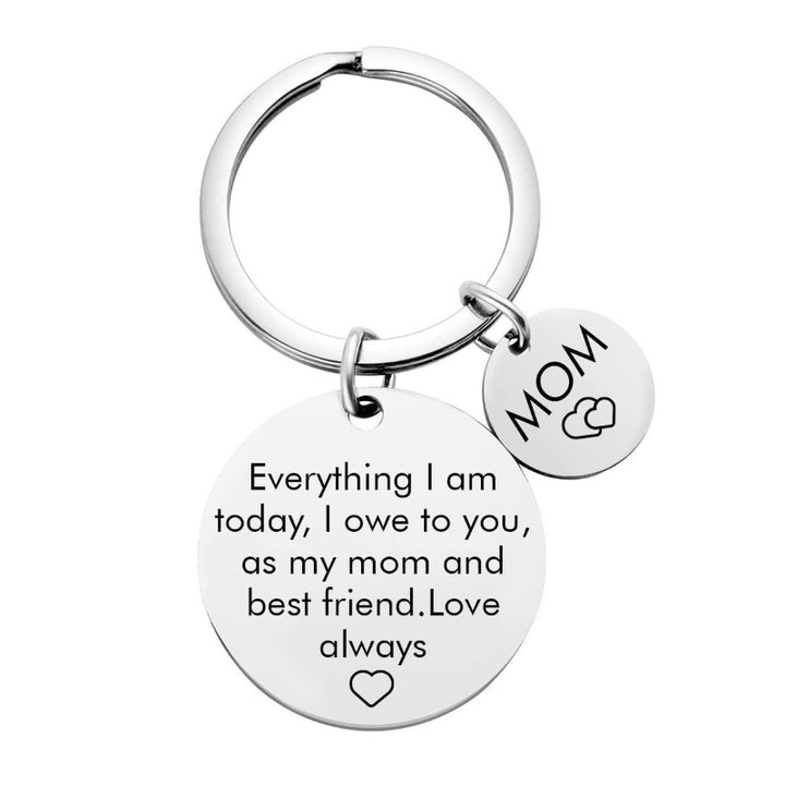 Family Themed Engraved Sentimental Keychain, Combination Keychain Collection