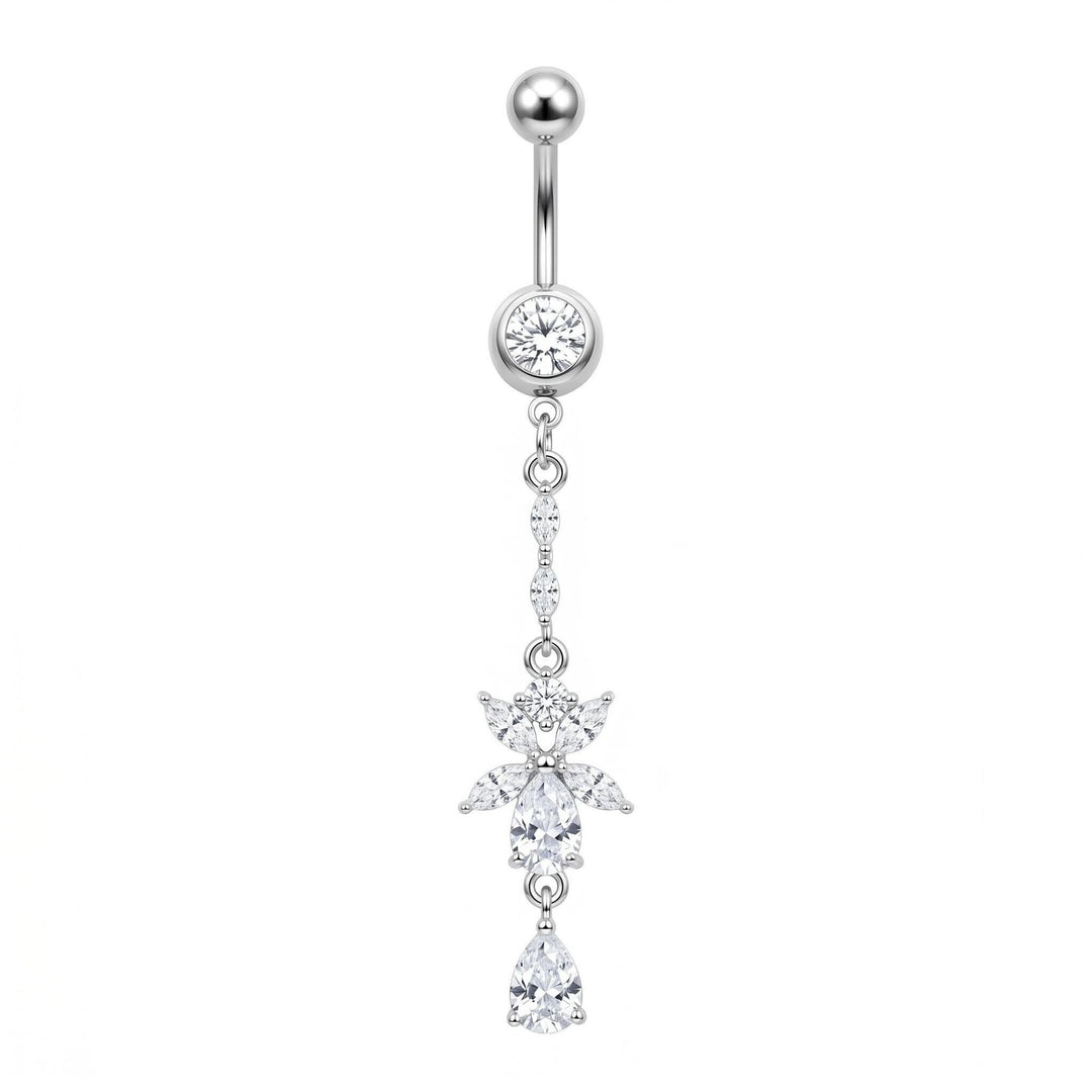 Dangling Belly Navel Rings, Sparkling Dangle Navel Piercing Jewelry for Women, Multiple Available