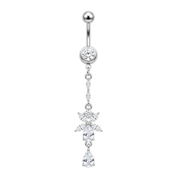 Dangling Belly Navel Rings, Sparkling Dangle Navel Piercing Jewelry for Women, Multiple Available
