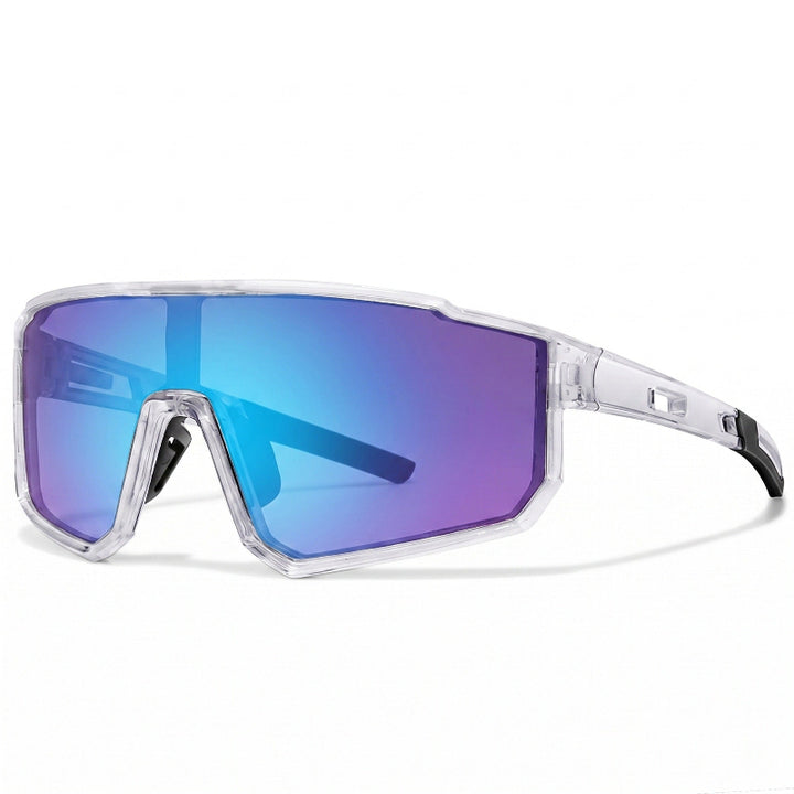 Oversized Wraparound Sports Sunglasses, UV‑Protection Cycling Outdoor Glasses